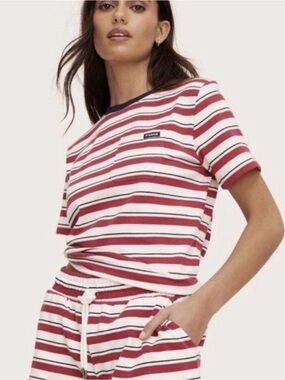 NWT Parke x Target Striped Tee - Red & White